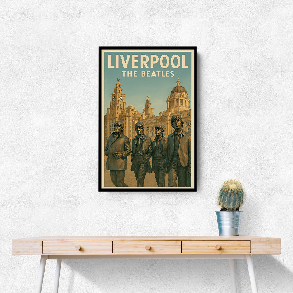 The Beatles Liverpool Travel Poster 1 Wall Art