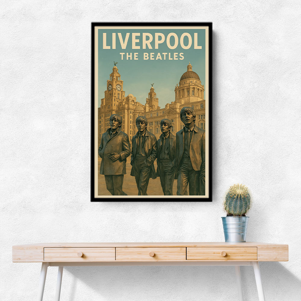 The Beatles Liverpool Travel Poster 1 Wall Art