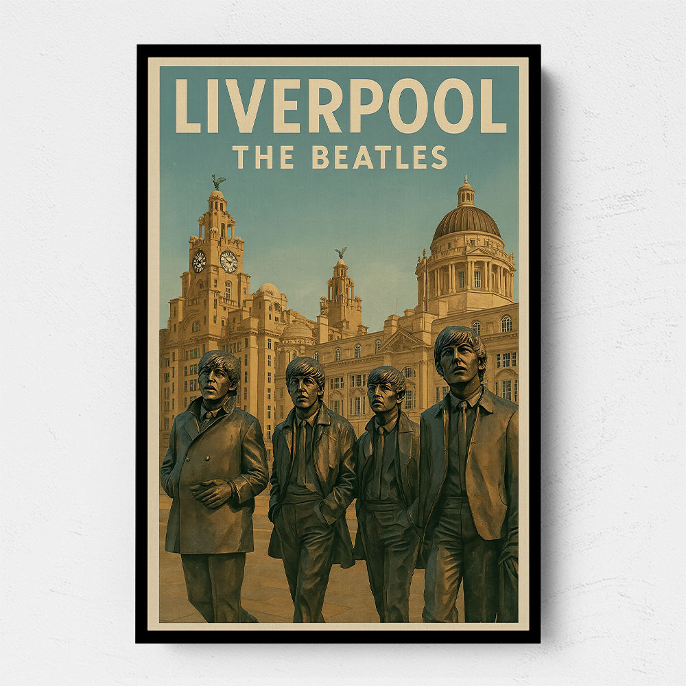 The Beatles Liverpool Travel Poster 1 Wall Art