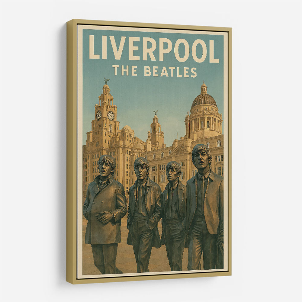 The Beatles Liverpool Travel Poster 1 Wall Art