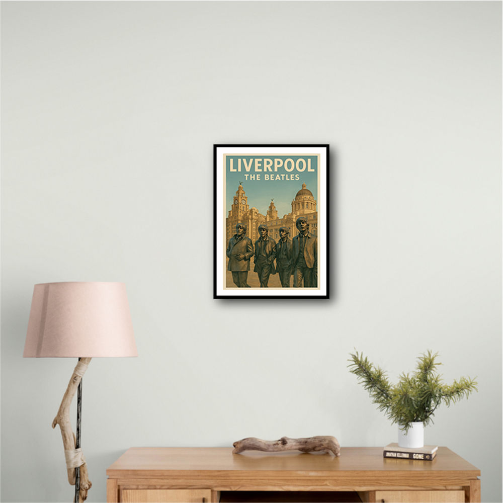 The Beatles Liverpool Travel Poster 1 Wall Art