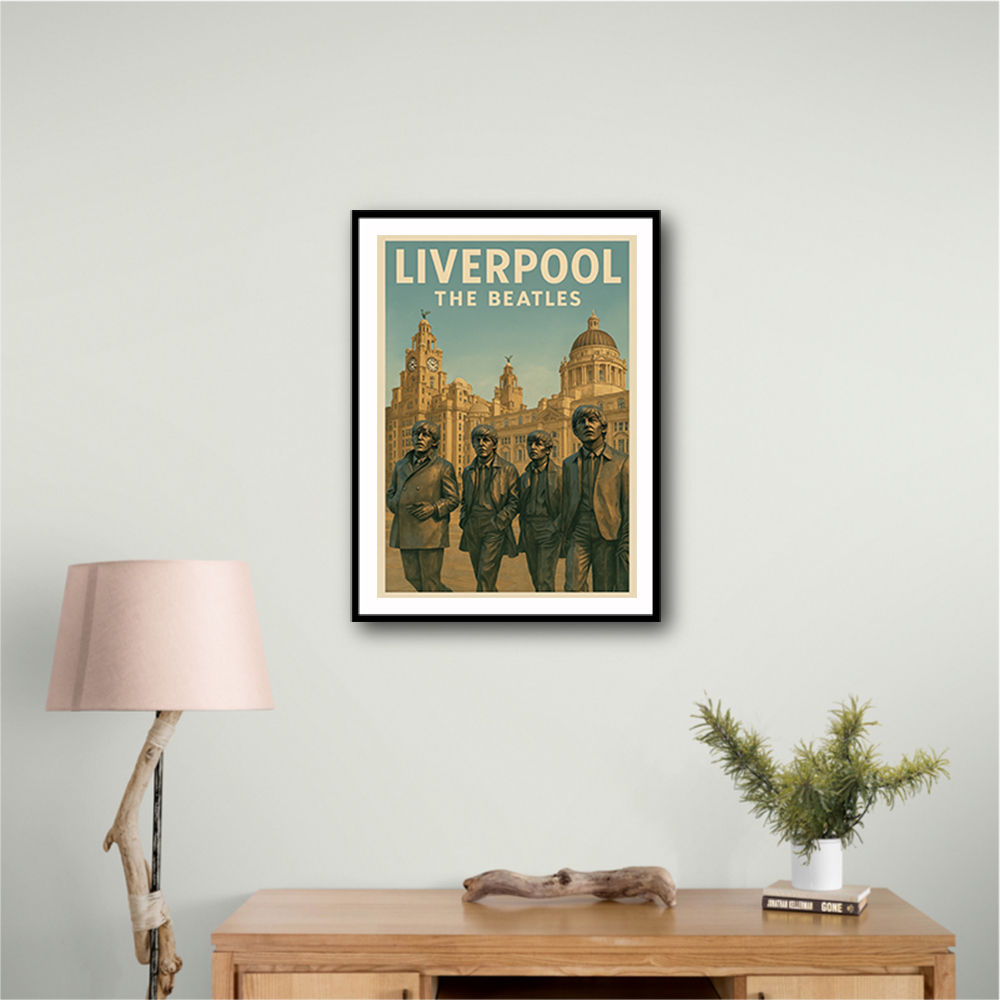 The Beatles Liverpool Travel Poster 1 Wall Art