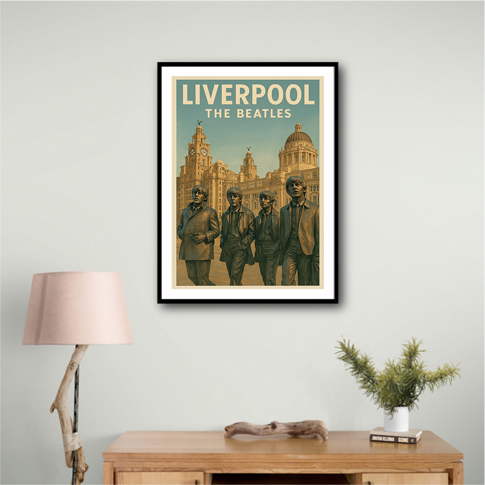 The Beatles Liverpool Travel Poster 1 Wall Art