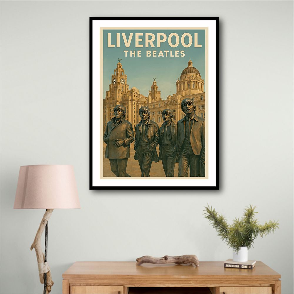 The Beatles Liverpool Travel Poster 1 Wall Art