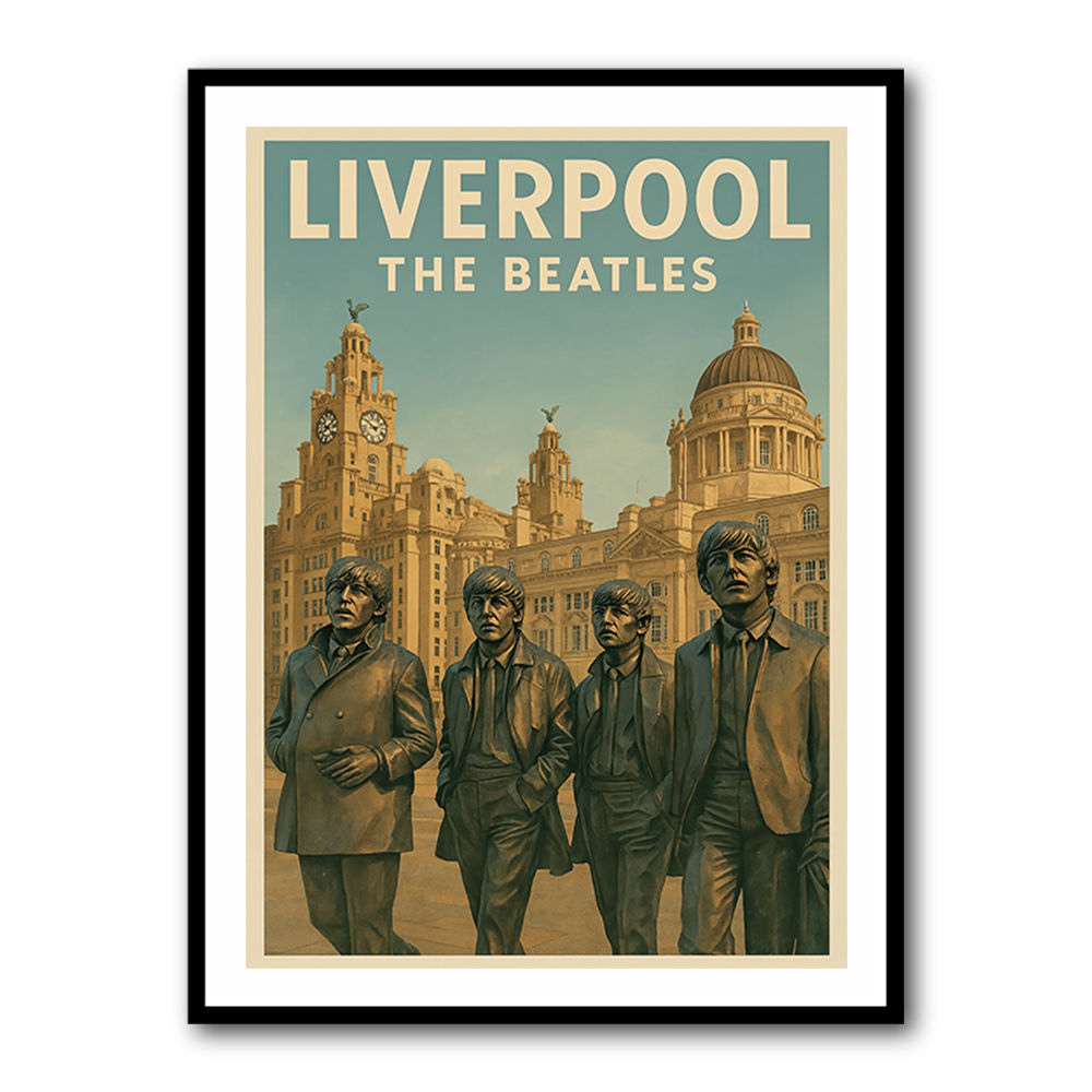 The Beatles Liverpool Travel Poster 1 Wall Art