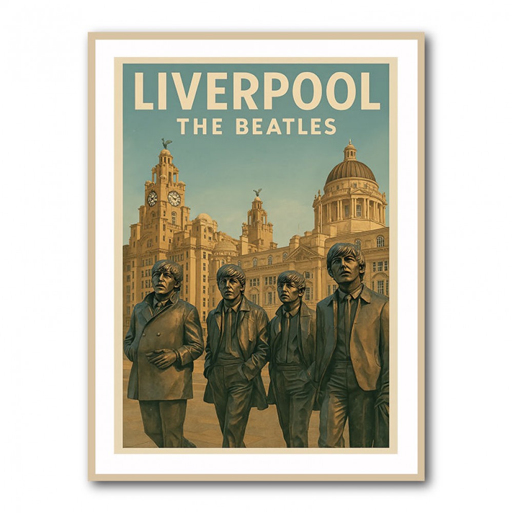 The Beatles Liverpool Travel Poster 1 Wall Art