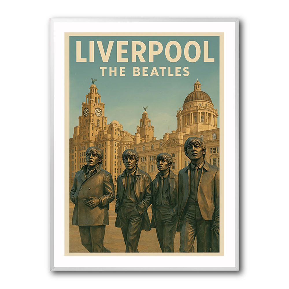 The Beatles Liverpool Travel Poster 1 Wall Art