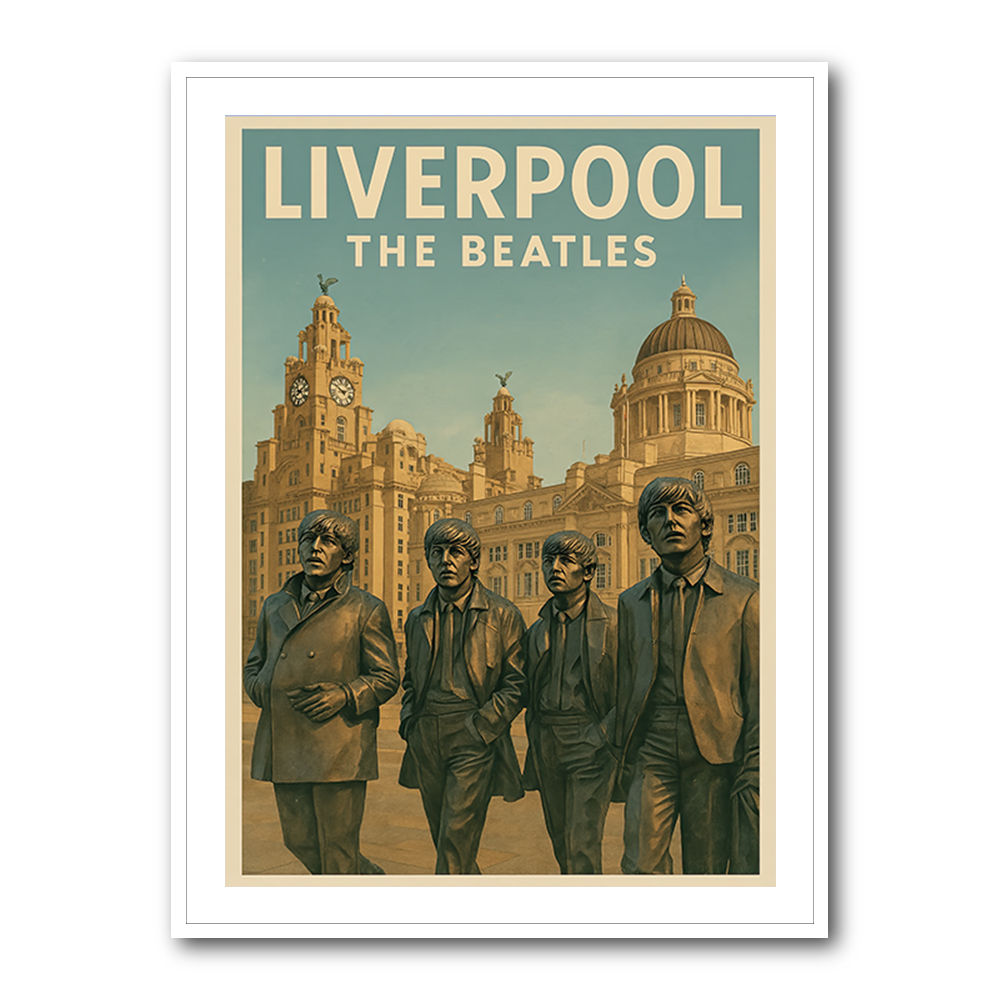 The Beatles Liverpool Travel Poster 1 Wall Art