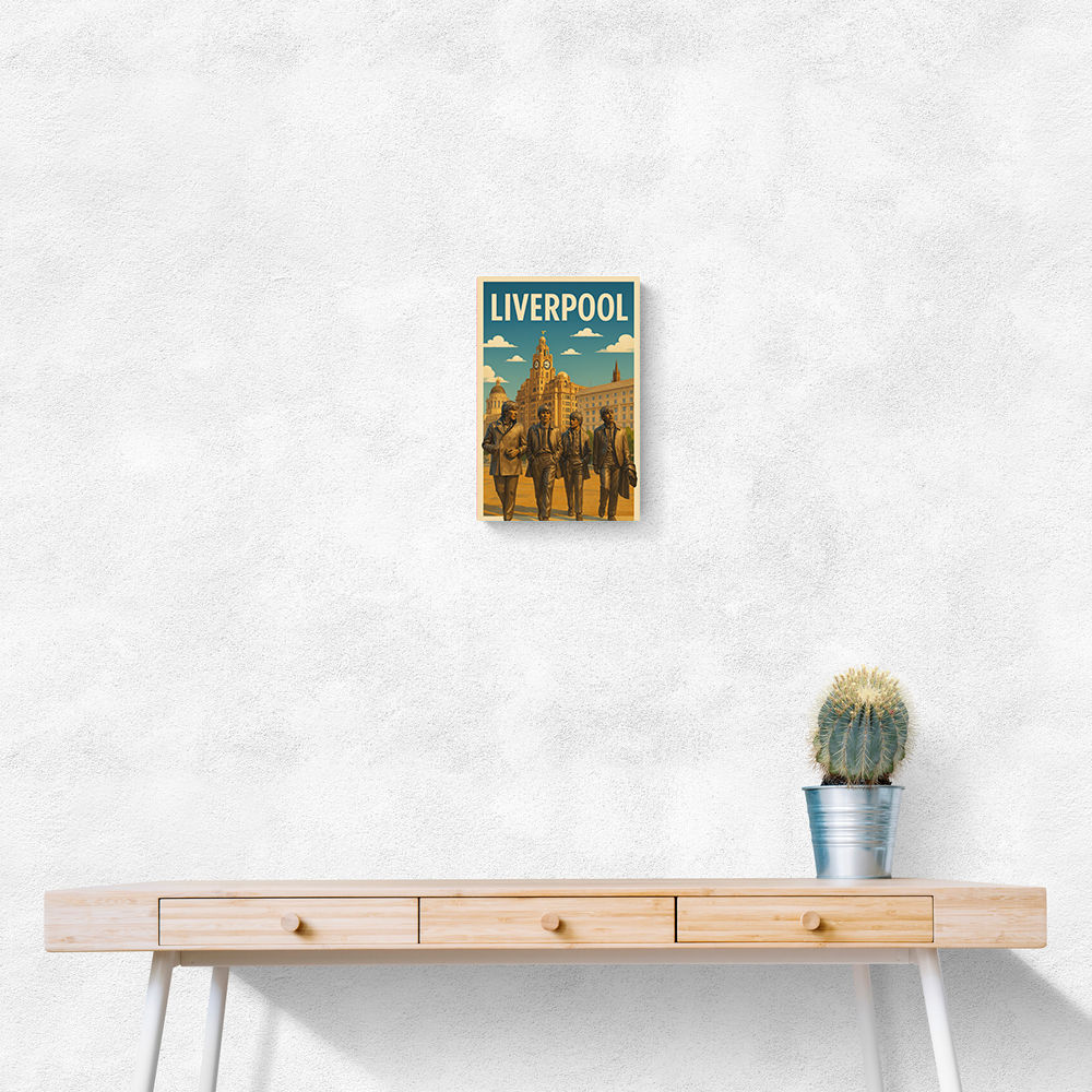 The Beatles Liverpool Travel Poster Wall Art The Beatles Liverpool Travel Poster Wall Art