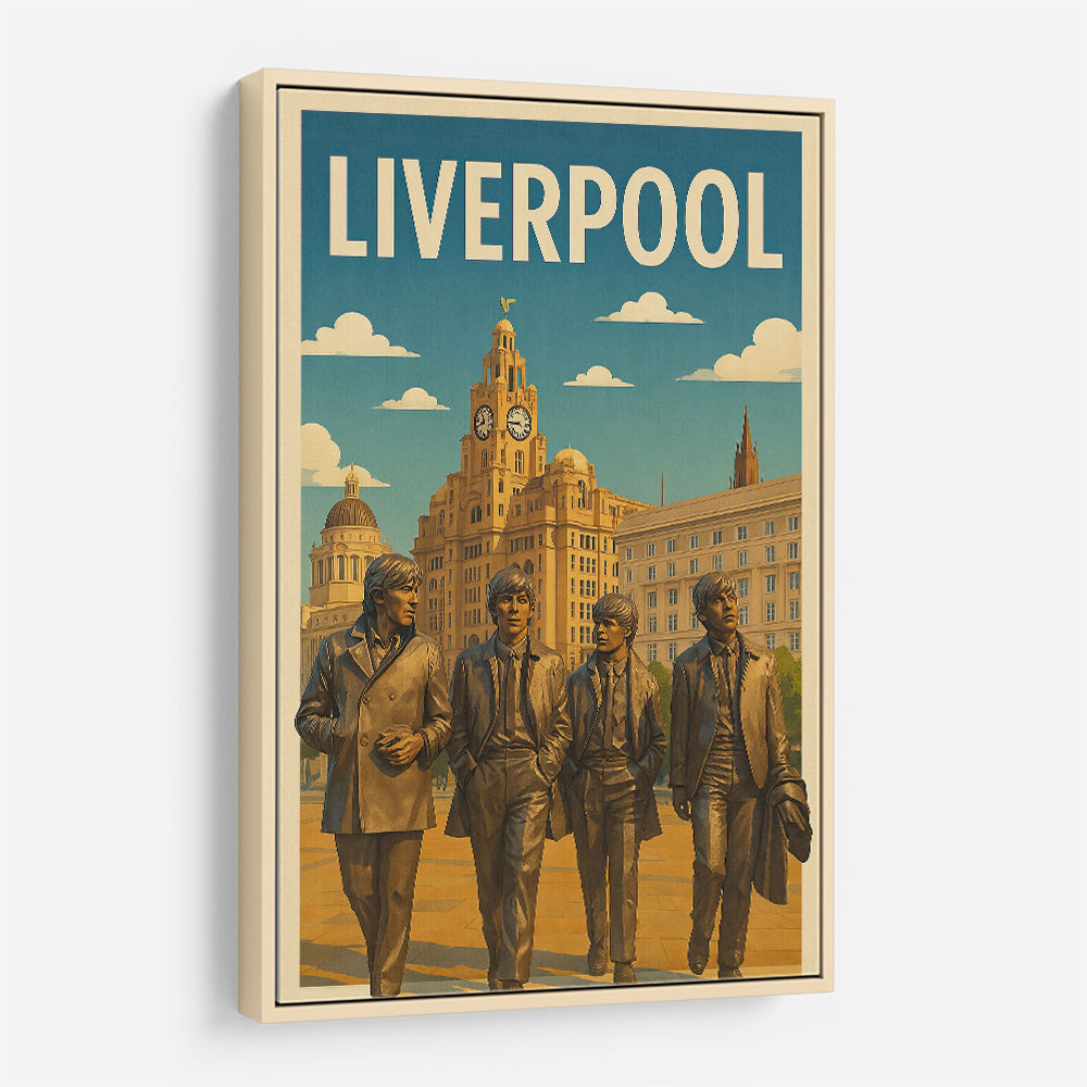 The Beatles Liverpool Travel Poster Wall Art The Beatles Liverpool Travel Poster Wall Art