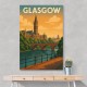 Glasgow Travel Poster 2 Wall Art