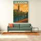 Glasgow Travel Poster 2 Wall Art