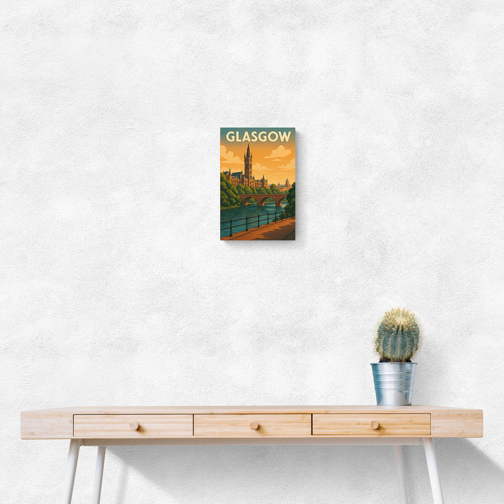 Glasgow Travel Poster 2 Wall Art
