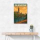Glasgow Travel Poster 2 Wall Art