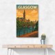 Glasgow Travel Poster 2 Wall Art