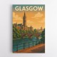 Glasgow Travel Poster 2 Wall Art