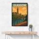 Glasgow Travel Poster 2 Wall Art