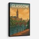 Glasgow Travel Poster 2 Wall Art