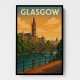 Glasgow Travel Poster 2 Wall Art