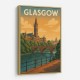 Glasgow Travel Poster 2 Wall Art