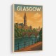 Glasgow Travel Poster 2 Wall Art