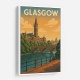 Glasgow Travel Poster 2 Wall Art