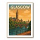 Glasgow Travel Poster 2 Wall Art