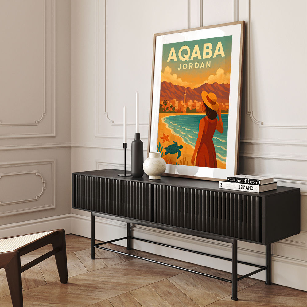 Aqaba Jordan Travel Poster 1 Wall Art Aqaba Jordan Travel Poster 1 Wall Art