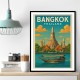 Bangkok Thailand Travel Poster 1 Wall Art Bangkok Thailand Travel Poster 1 Wall Art