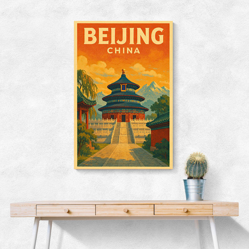 Beijing China Travel Poster 1 Wall Art Beijing China Travel Poster 1 Wall Art