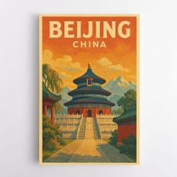 Beijing China Travel Poster 1 Wall Art