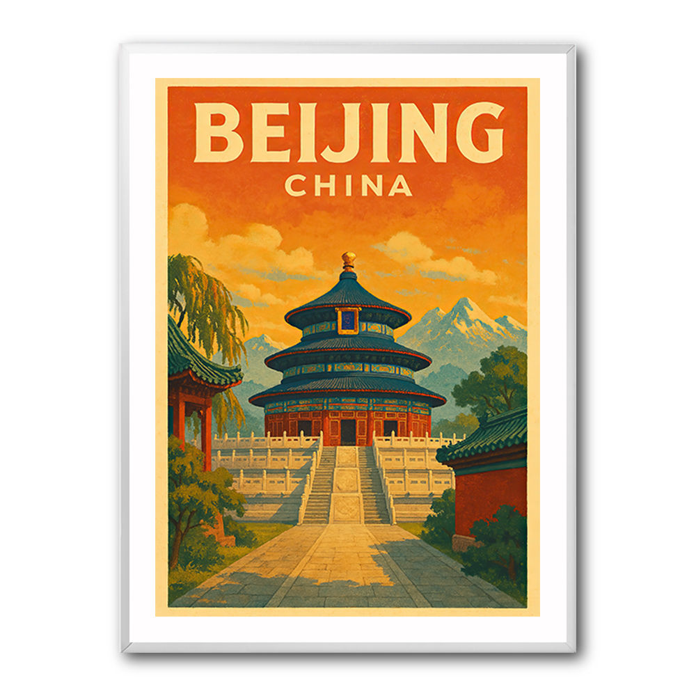 Beijing China Travel Poster 1 Wall Art Beijing China Travel Poster 1 Wall Art