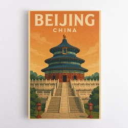 Beijing China Travel Poster Wall Art