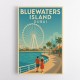 Bluewaters Island Dubai Poster Wall Art Bluewaters Island Dubai Poster Wall Art