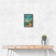 Bluewaters Island Dubai Poster Wall Art Bluewaters Island Dubai Poster Wall Art