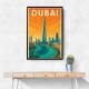 Downtown Dubai Travel Poster Wall Art Downtown Dubai Travel Poster Wall Art