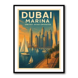 Dubai Marina Poster 1 Wall Art