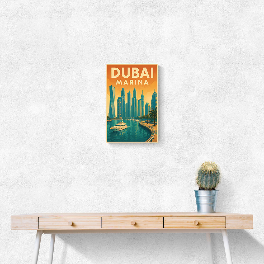 Dubai Marina Poster Wall Art Dubai Marina Poster Wall Art