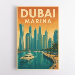 Dubai Marina Poster Wall Art