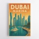 Dubai Marina Poster Wall Art Dubai Marina Poster Wall Art