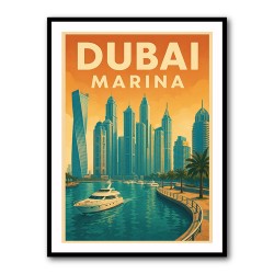 Dubai Marina Poster Wall Art