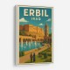Erbil Iraq Travel Poster 1 Wall Art Erbil Iraq Travel Poster 1 Wall Art