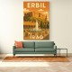 Erbil Iraq Travel Poster Wall Art Erbil Iraq Travel Poster Wall Art