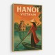 Hanoi Travel Poster Wall Art Hanoi Travel Poster Wall Art