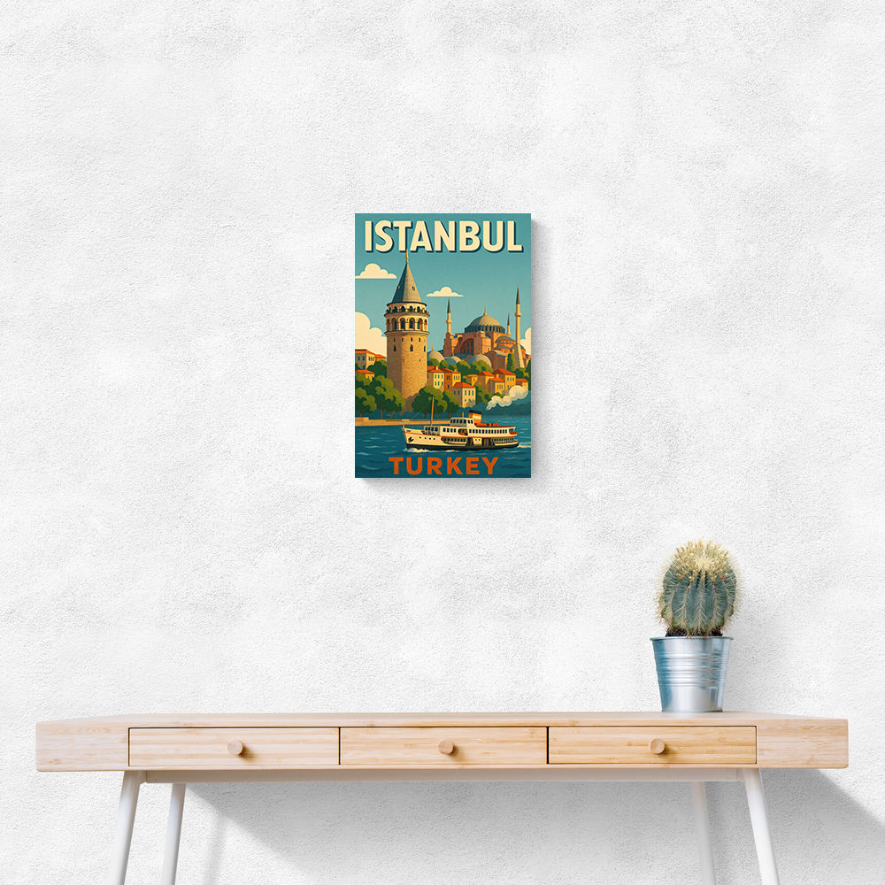 Istanbul Turkey Travel Poster 1 Wall Art Istanbul Turkey Travel Poster 1 Wall Art