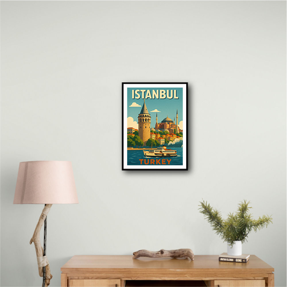 Istanbul Turkey Travel Poster 1 Wall Art Istanbul Turkey Travel Poster 1 Wall Art