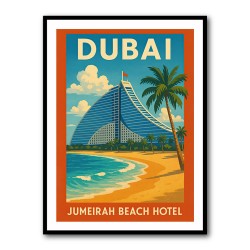 Jumeirah Beach Hotel Poster Wall Art