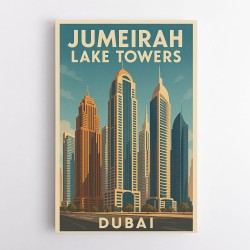 Jumeirah Lake Towers Poster 1 Wall Art