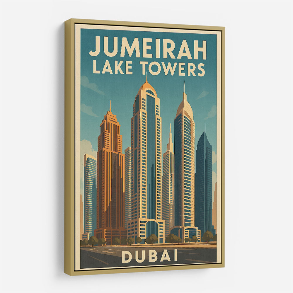 Jumeirah Lake Towers Poster 1 Wall Art Jumeirah Lake Towers Poster 1 Wall Art