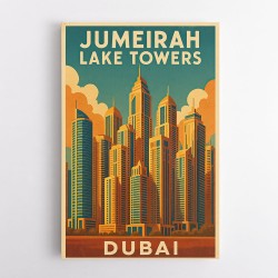 Jumeirah Lake Towers Poster Wall Art